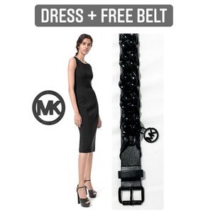 ✨ MICHAEL KORS Sheath Dress w/ free belt ✨